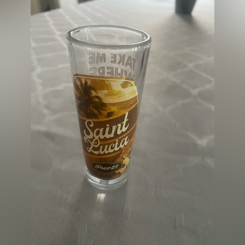 Saint Lucia Souvenir Shot Glass